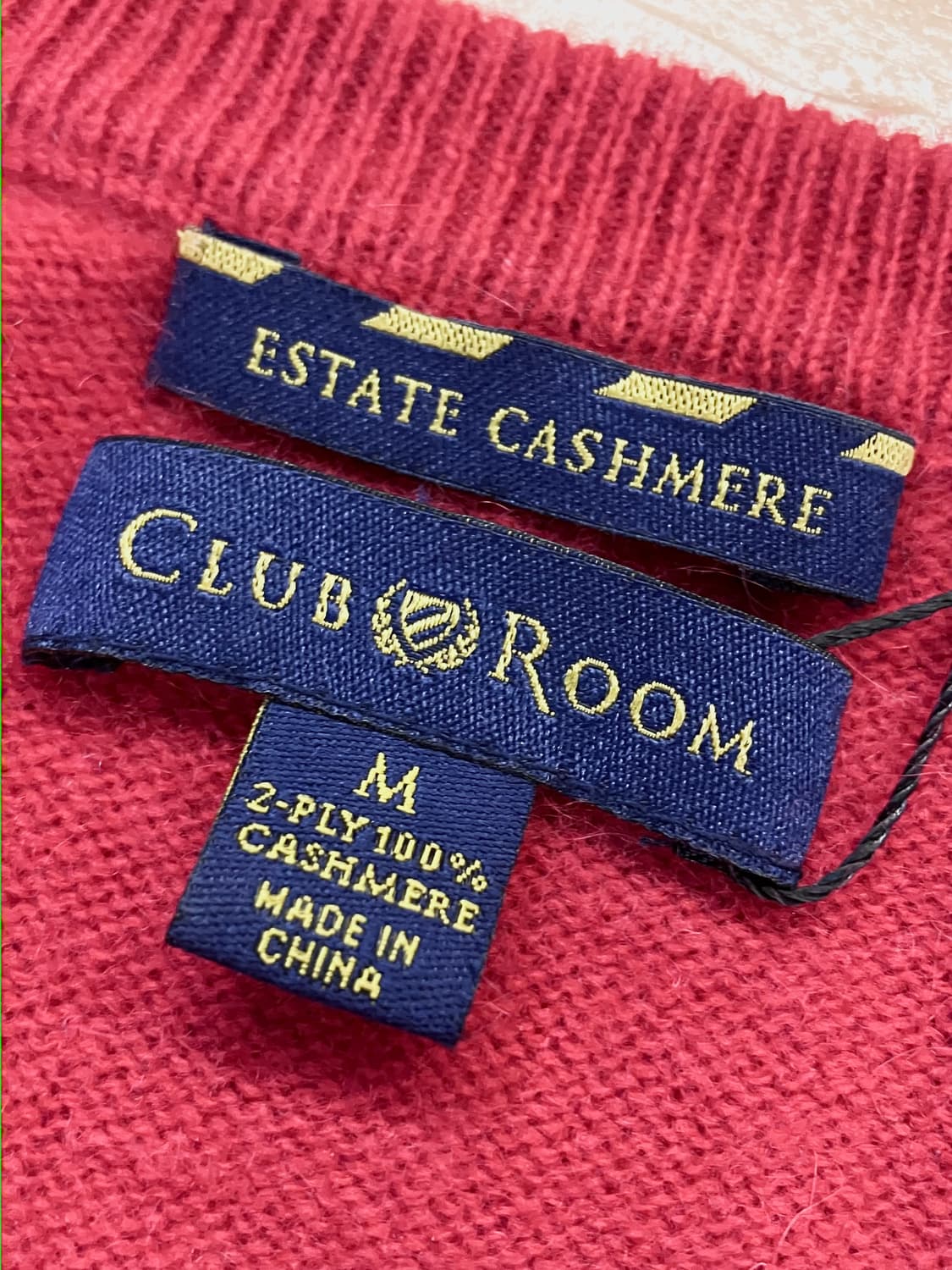 클럽 룸 캐시미어 니트 레드 M  #csz3299 상품이미지4