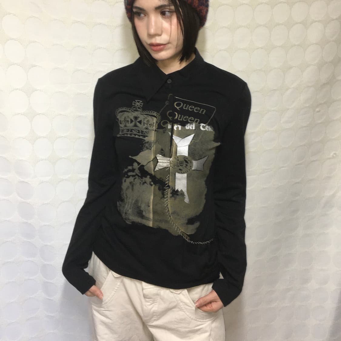 cop.copine 십자가 디테일 긴팔 상품이미지2