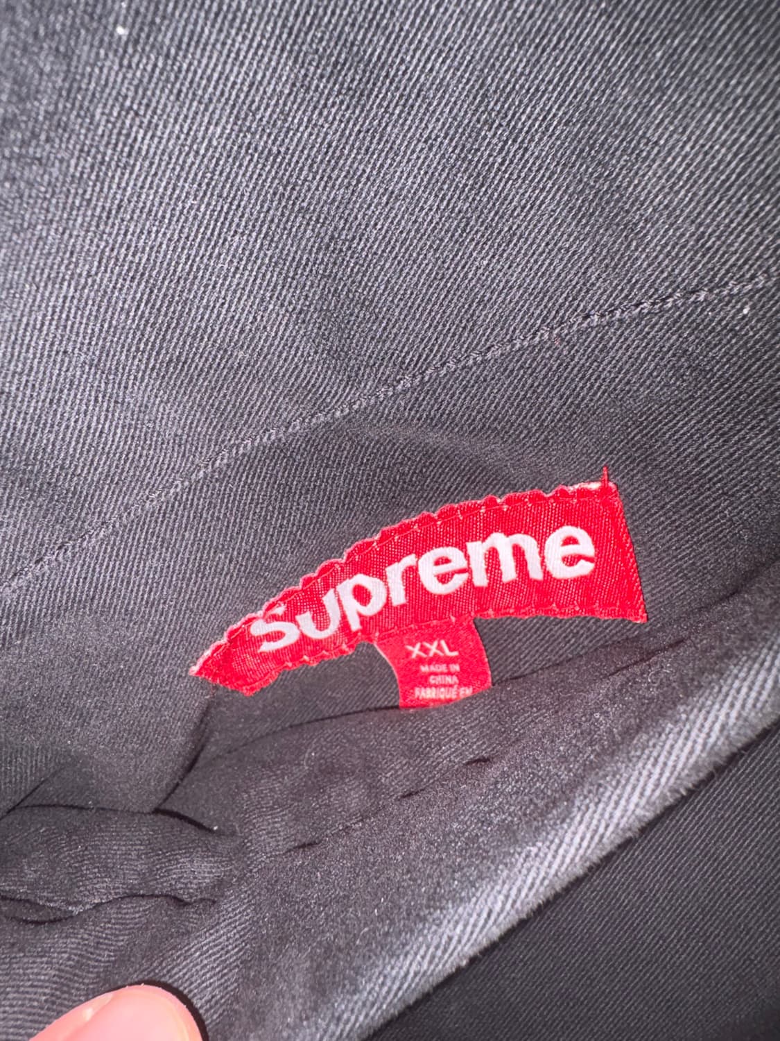 슈프림 리얼트리 리버시블 퀼티드 워크 자켓 블랙 - 24SS 상품이미지4