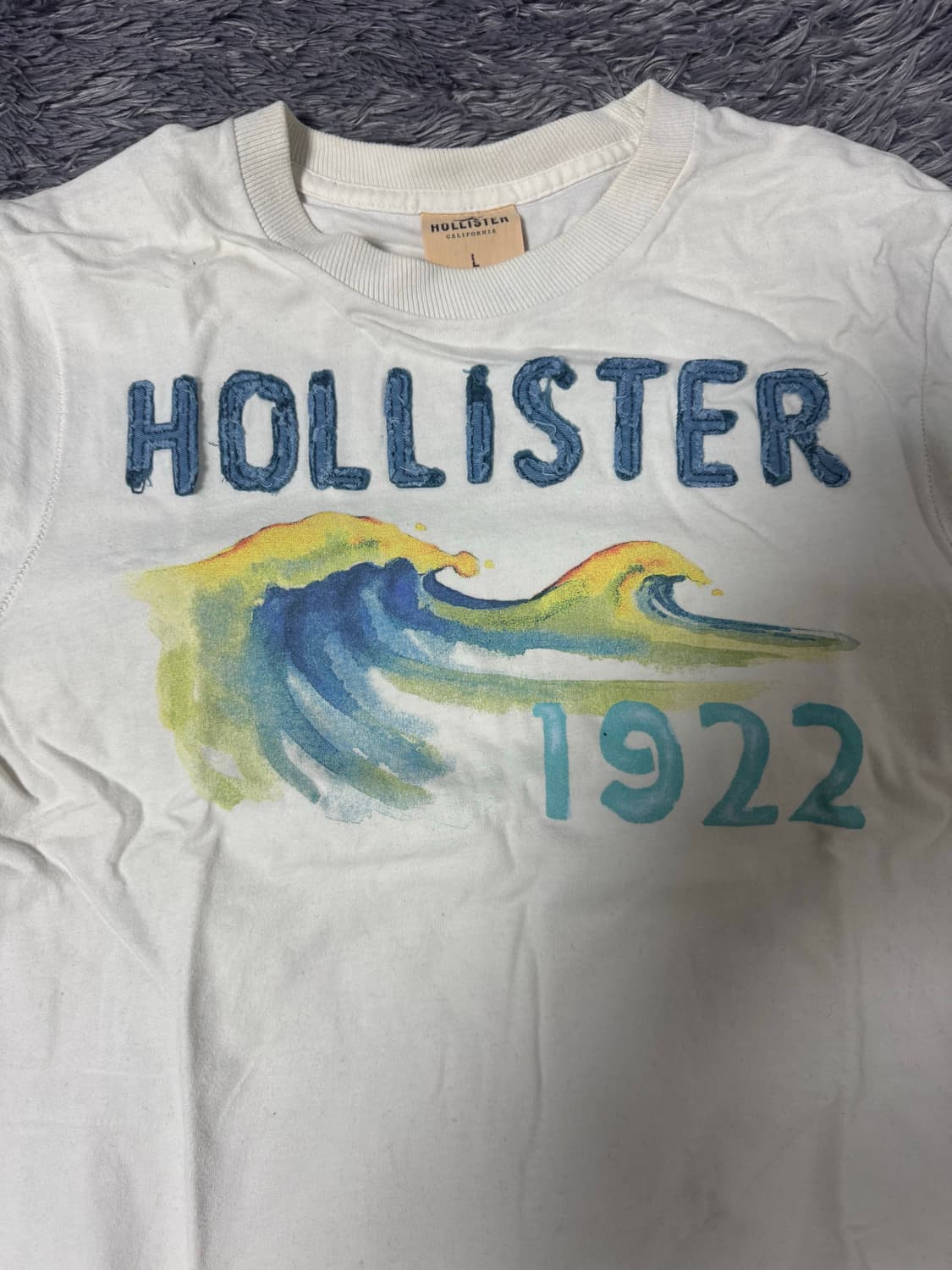 홀리스터 입체자수 고급 반팔티 상품이미지2