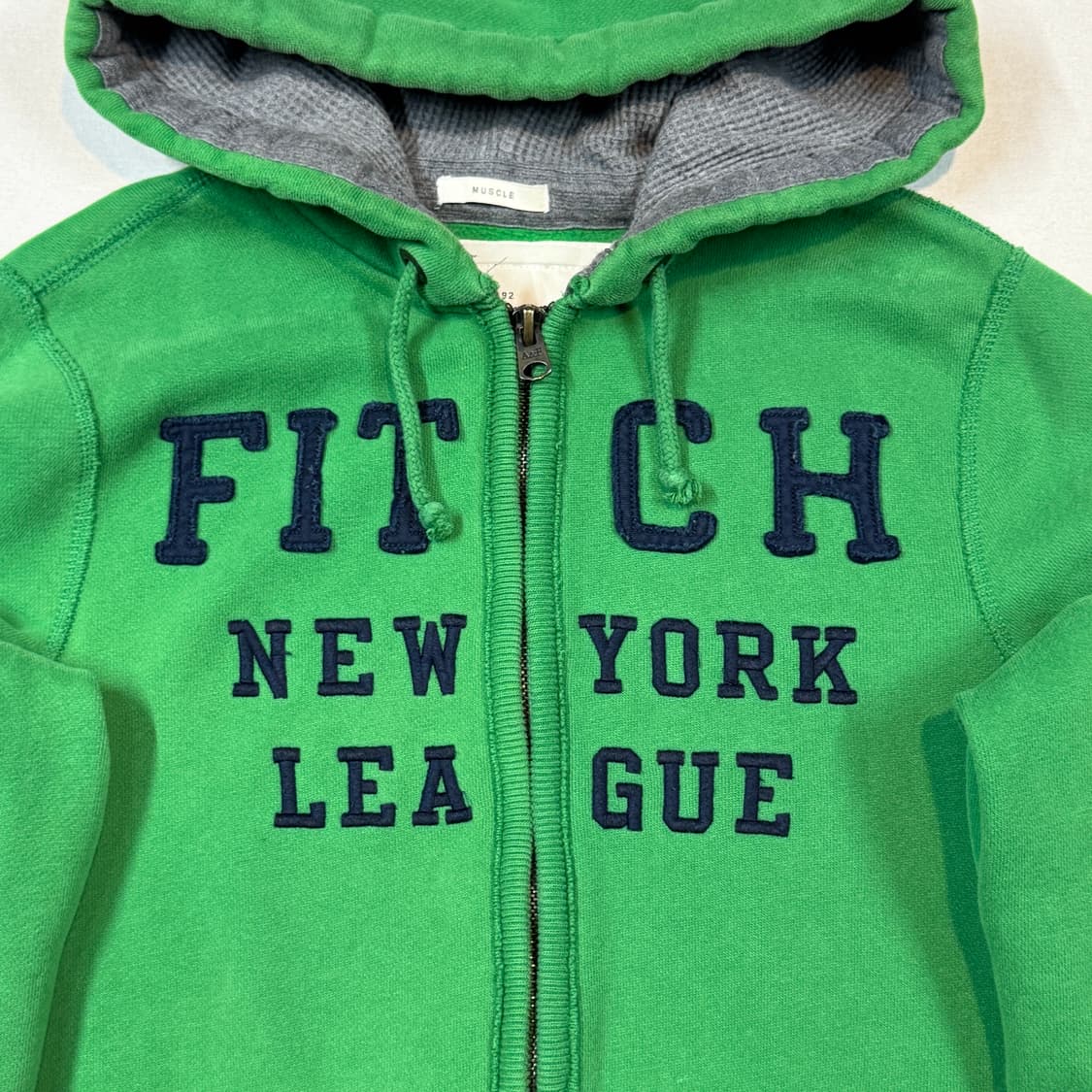 L) 아베크롬비 후드집업 그린 상품이미지3