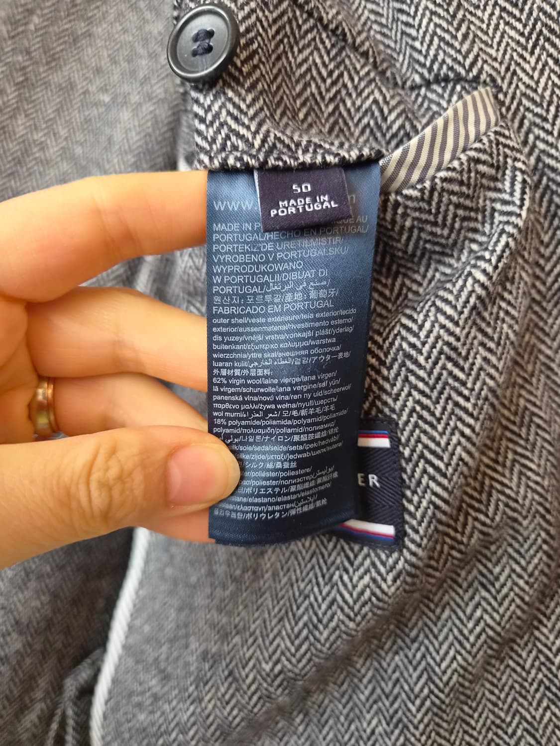 타미힐피거 남성 헤링본 간절기자켓 50사이즈 상품이미지8