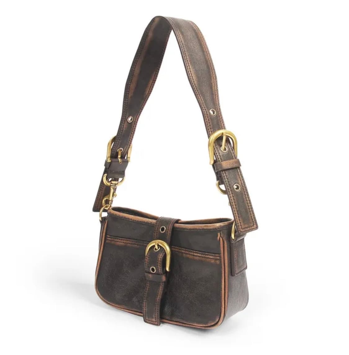 [새상품] 도프셉 Lambskin Vintage Hobo Bag 레더백 상품이미지2
