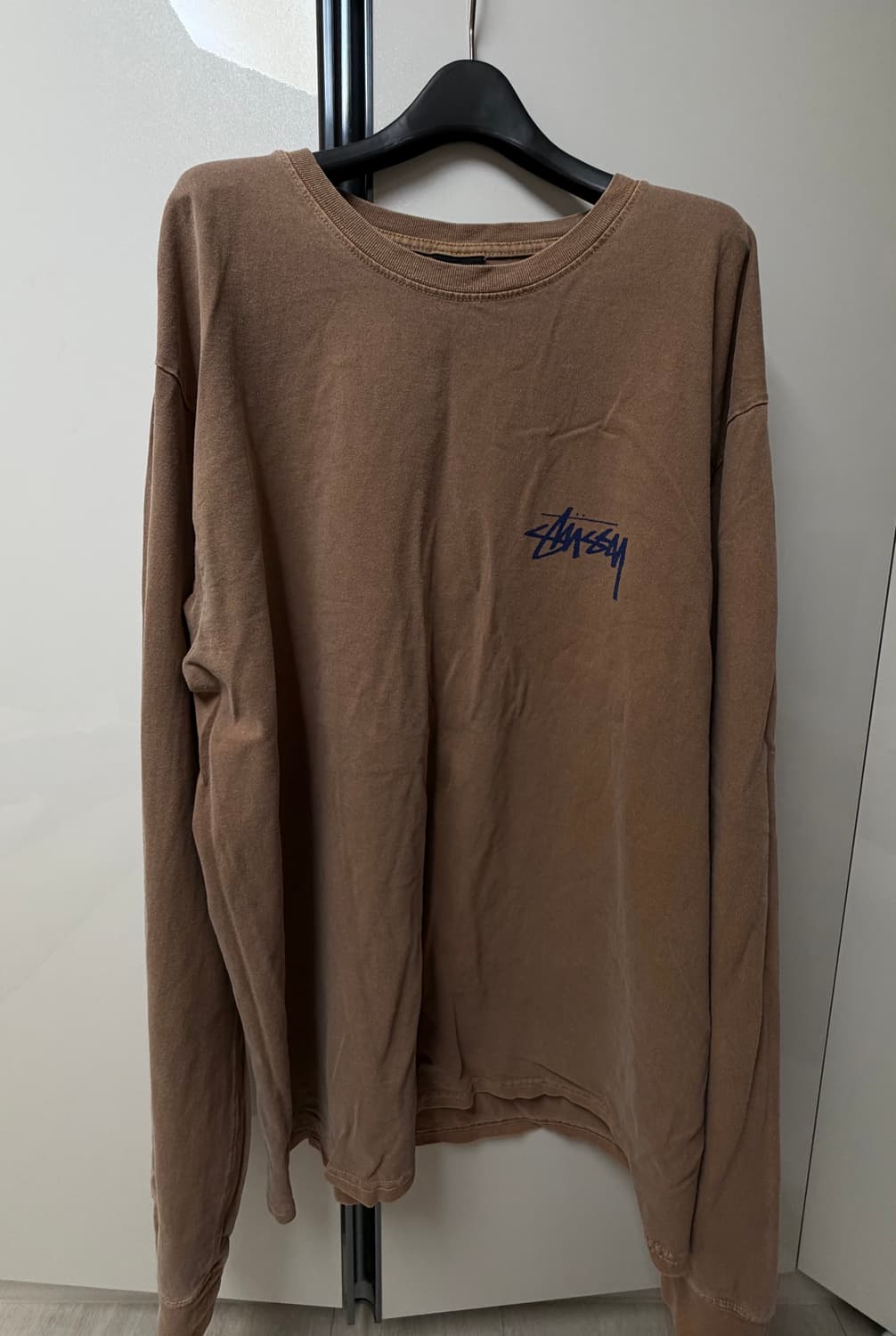 스투시 긴팔 브라운 롱슬리브 상품이미지1