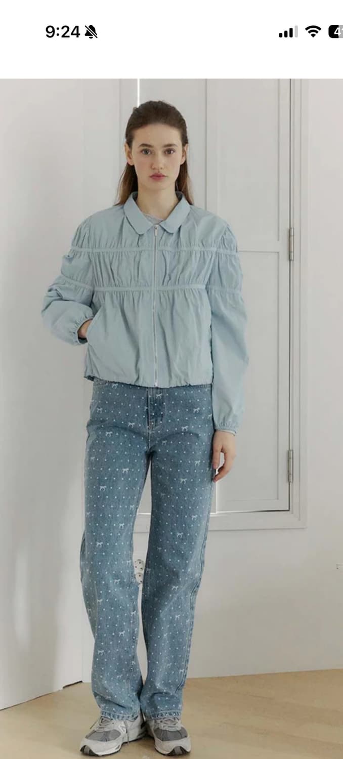 보카바카 리본 패턴 데님 S 상품이미지1