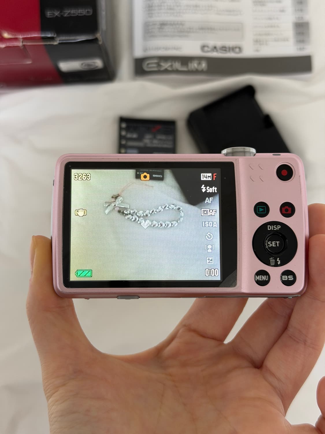 카시오 z550 핑크 풀박스 상품이미지4