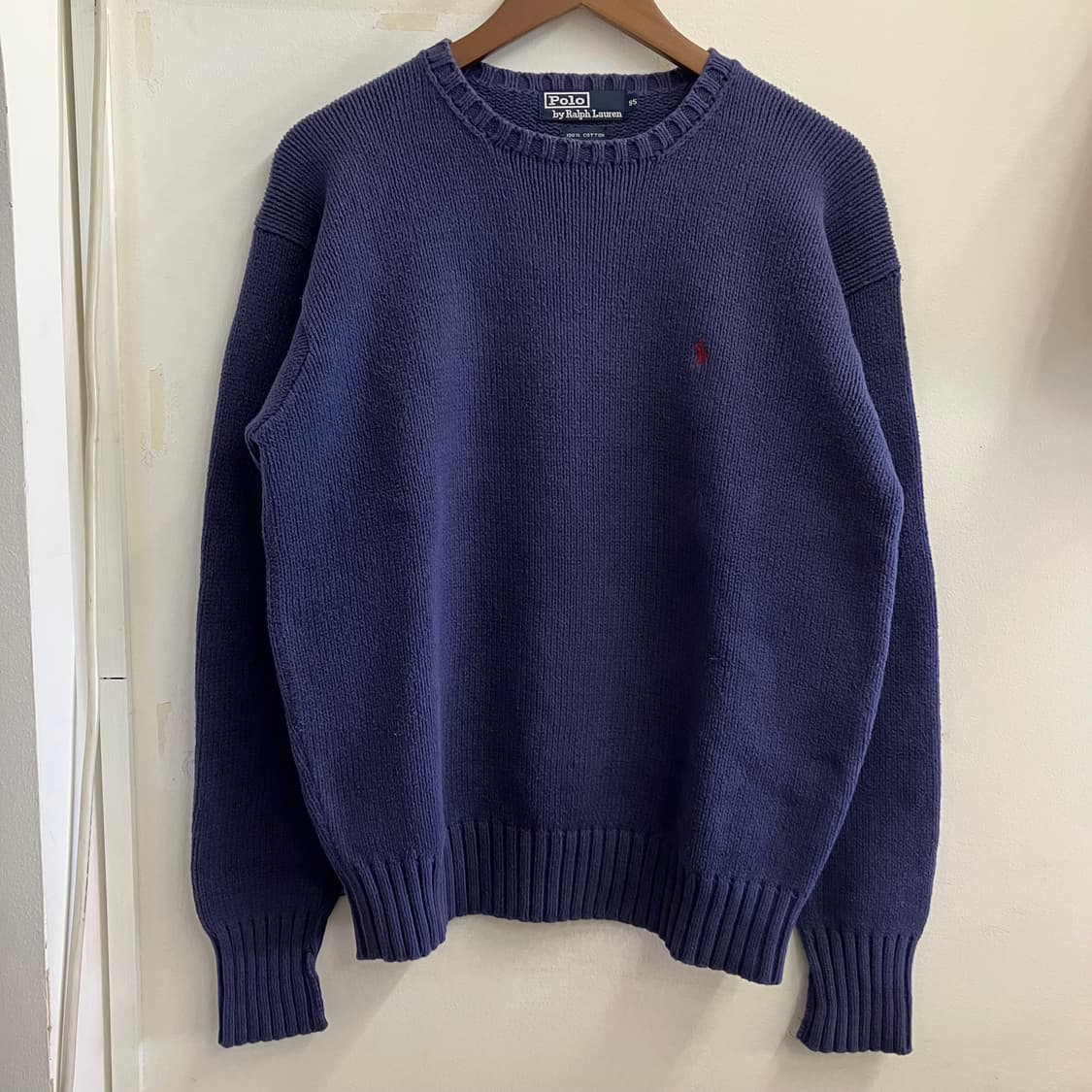 275 폴로 코튼 니트 네이비 상품이미지2