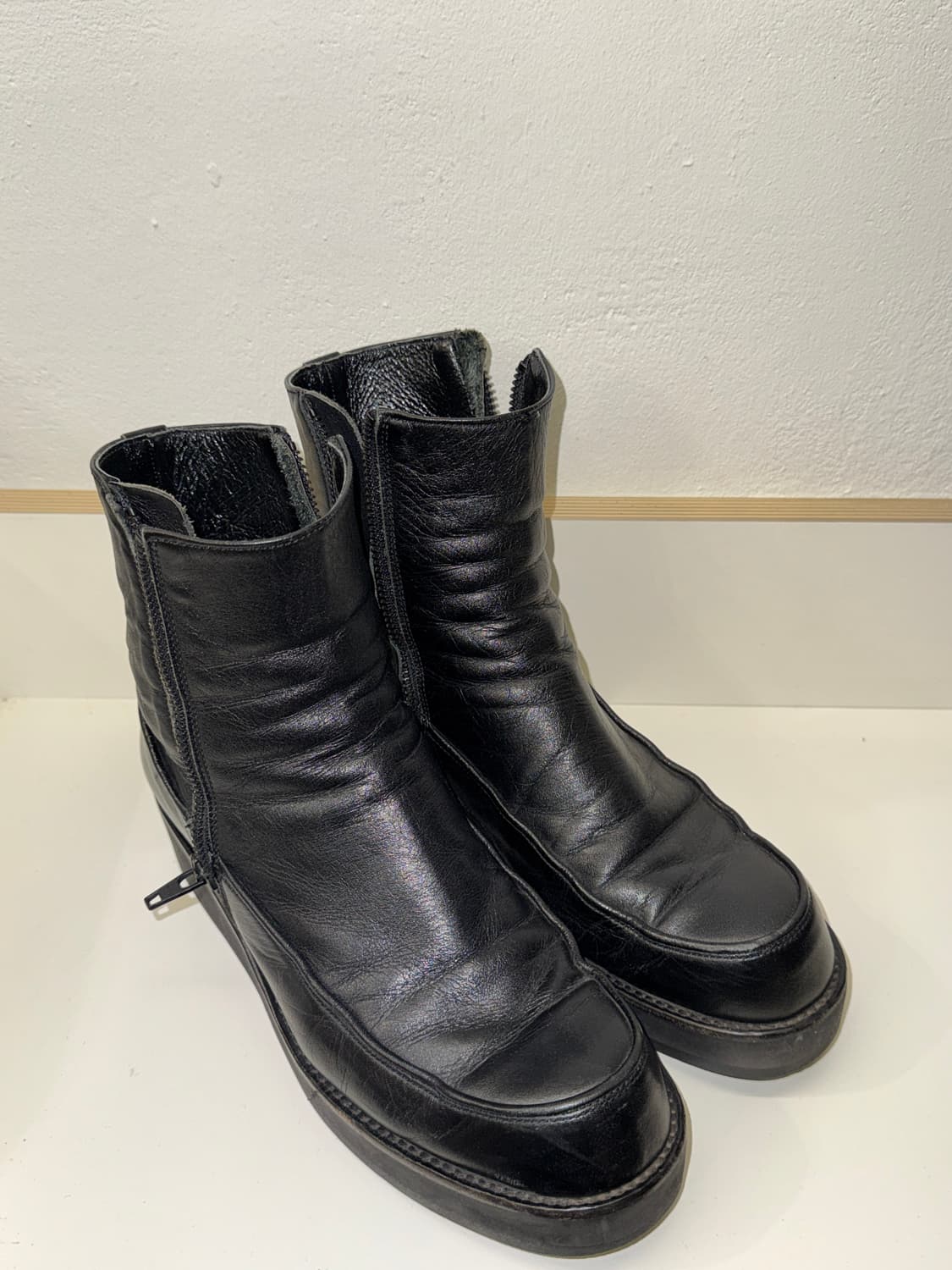 요지야마모토 스무스레더 플랫폼 집업 부츠 (230) 상품이미지4