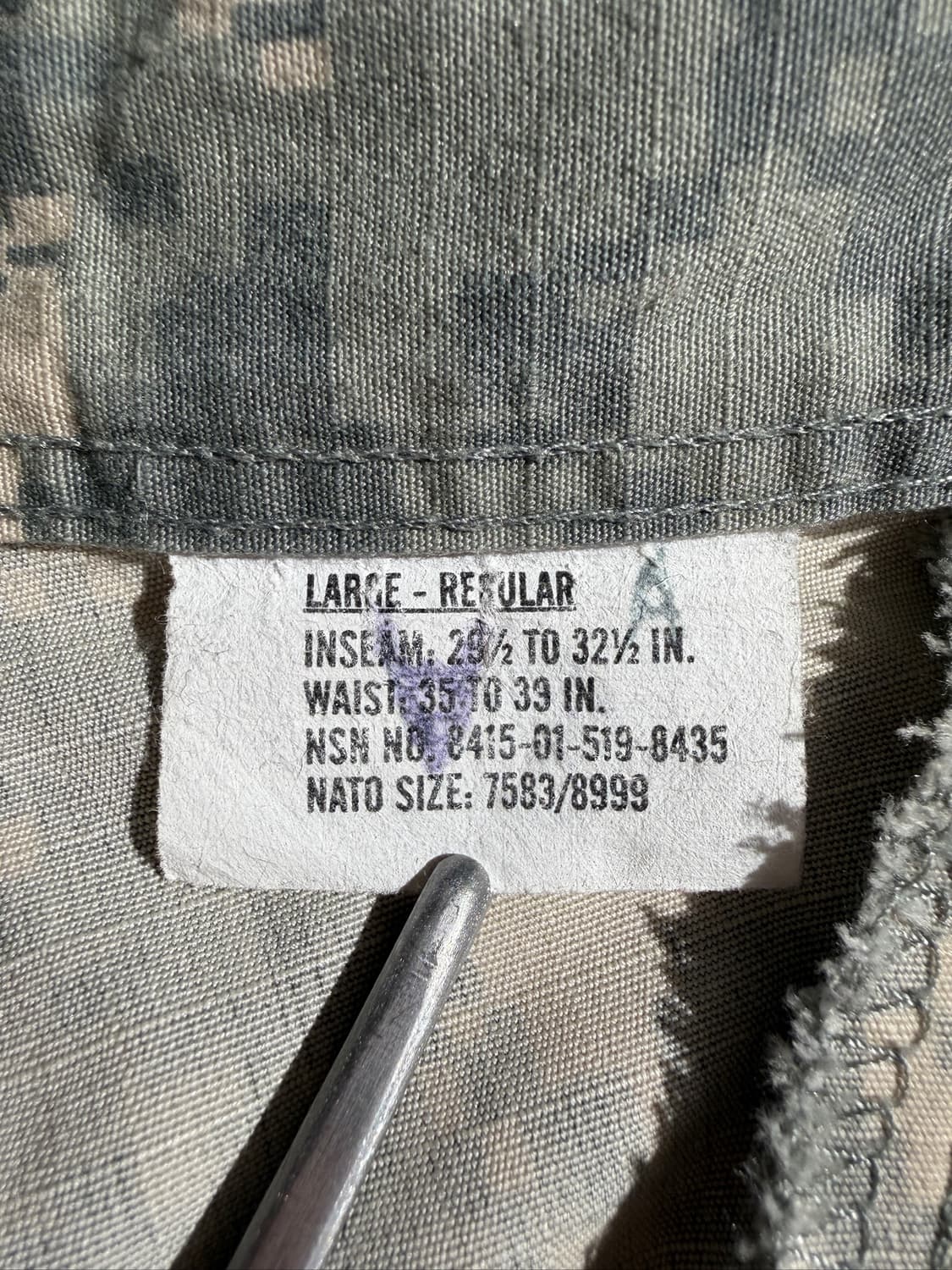 US Army Original ACU Cargo Pants (37) 상품이미지7