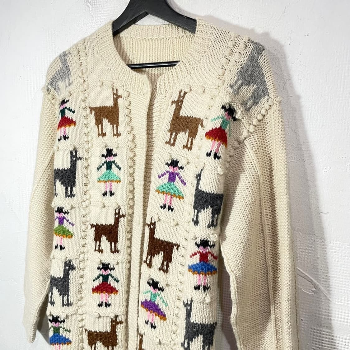 빈티지 키치 자수 방울 가디건 상품이미지4