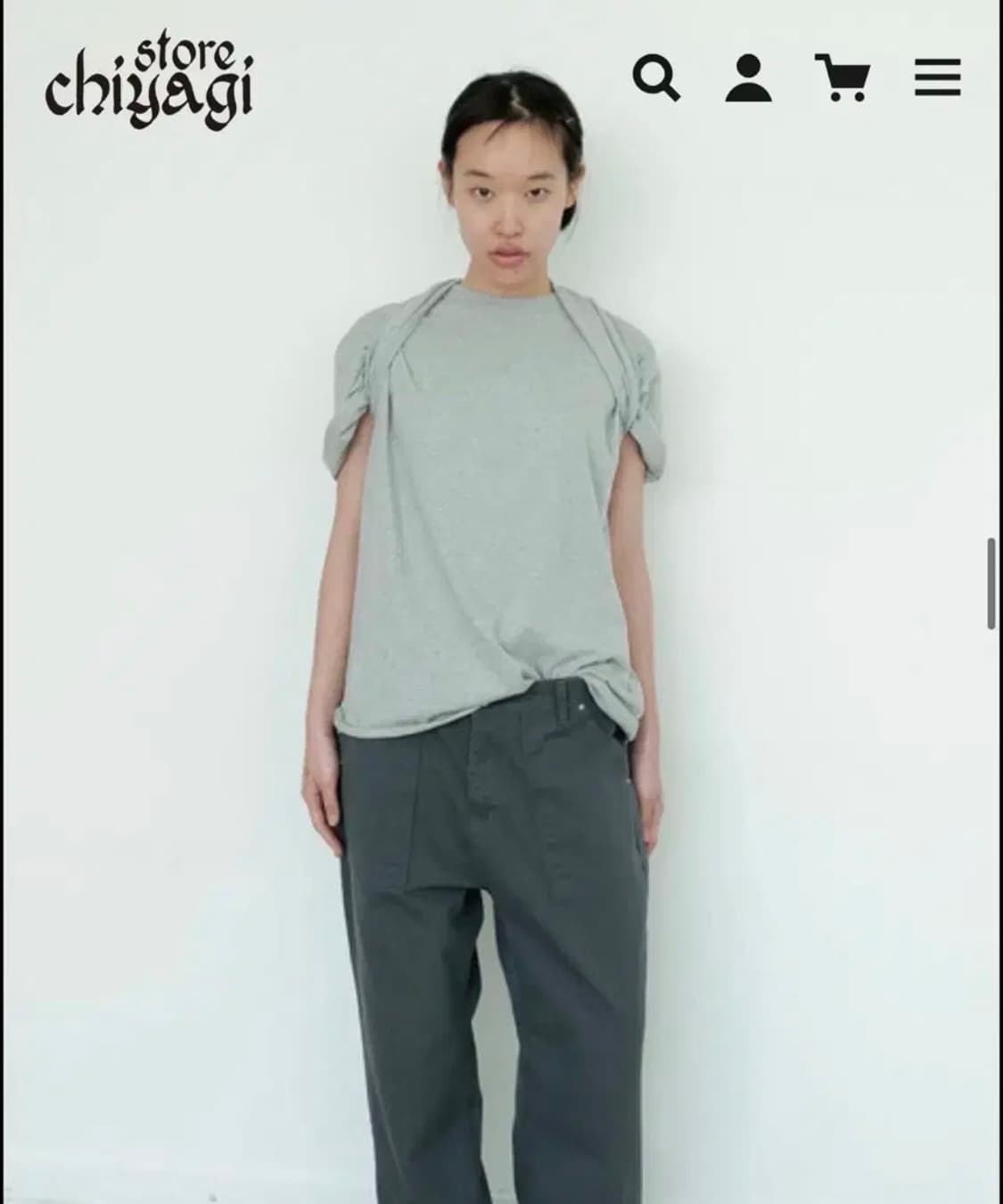 Chiyagi 볼레로 티 그레이 상품이미지1