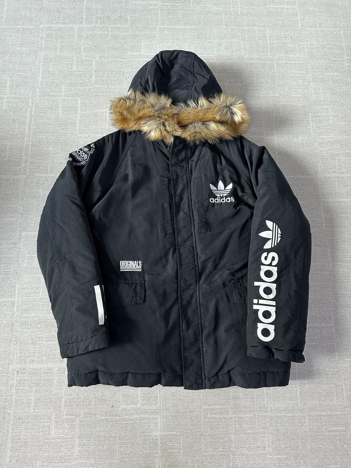 아디다스 남여공용 로고 덕다운 패딩 XL 상품이미지2