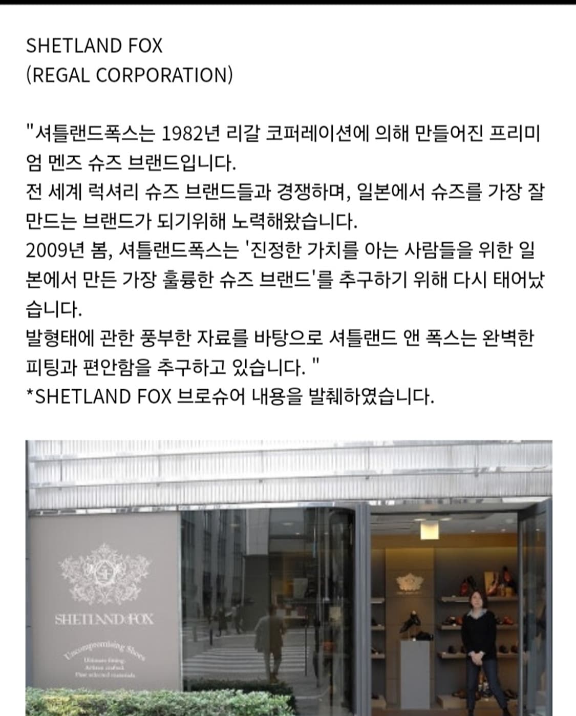 리갈의 최상위 선택, 셰틀랜드 폭스 몸크 구두 상품이미지2