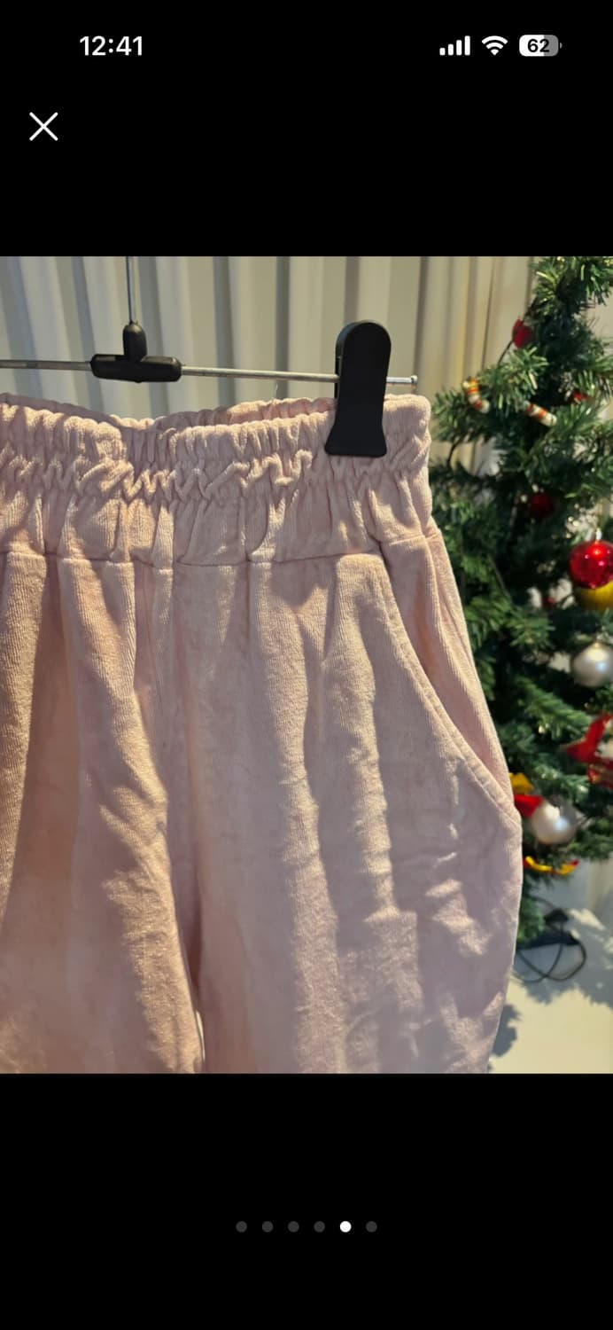 미니포에 벨로아 롱 트레이닝 팬츠 핑크 단종 상품이미지5