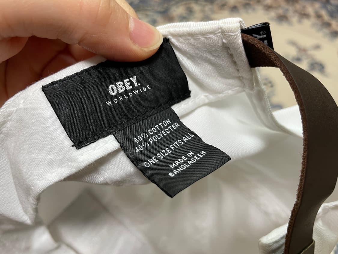 OBEY 오베이 자수패치 화이트 캠프캡 스냅백 볼캡 상품이미지10