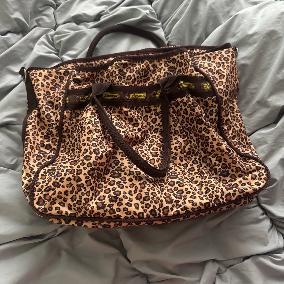 레스포삭 레오파드 도트백 빈티지 호피 y2k 모리걸  상품이미지1