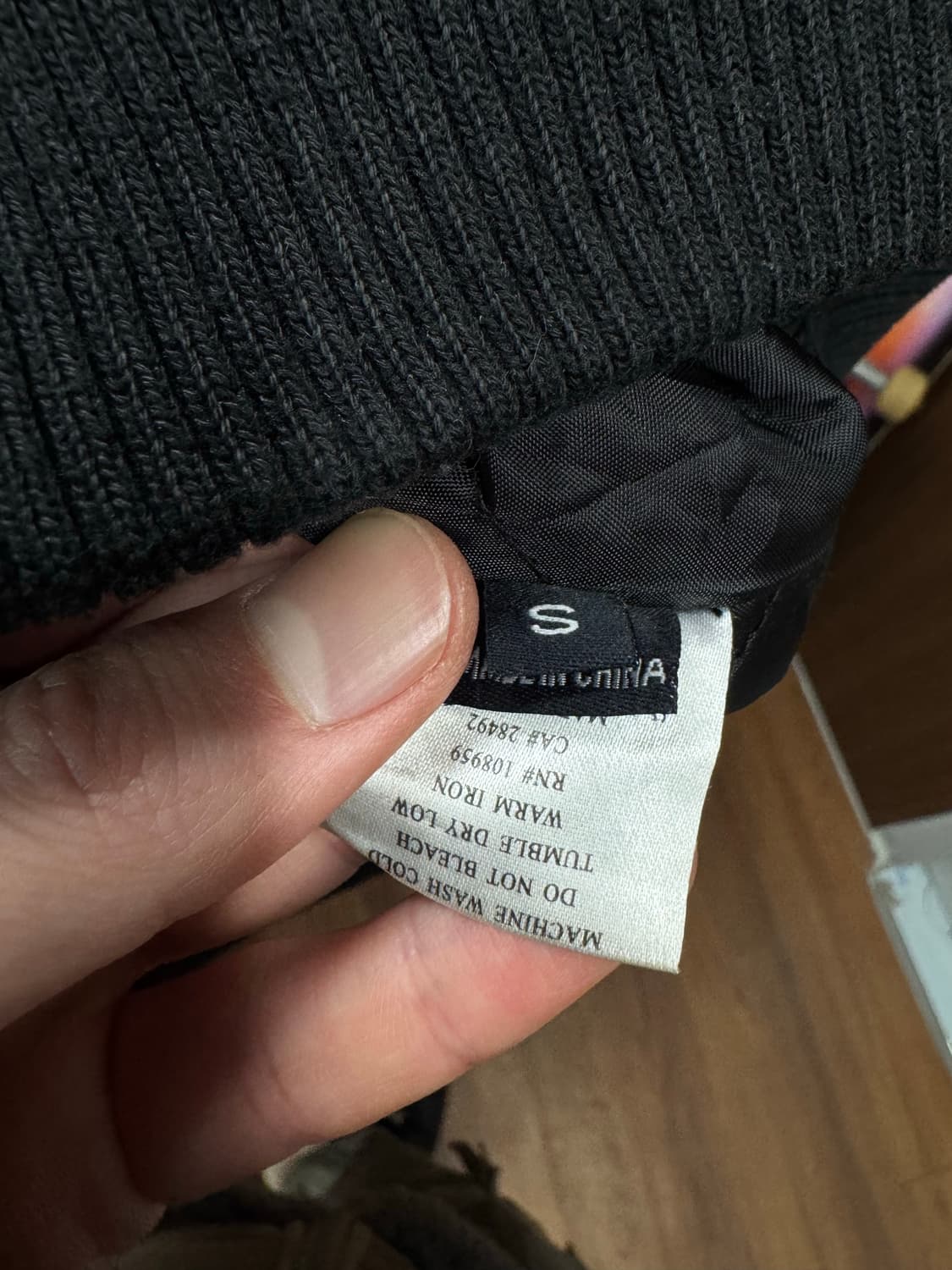 USA VINTAGE 울 바시티 자켓 전면 빅로고 포인투 레드 블랙 상품이미지8