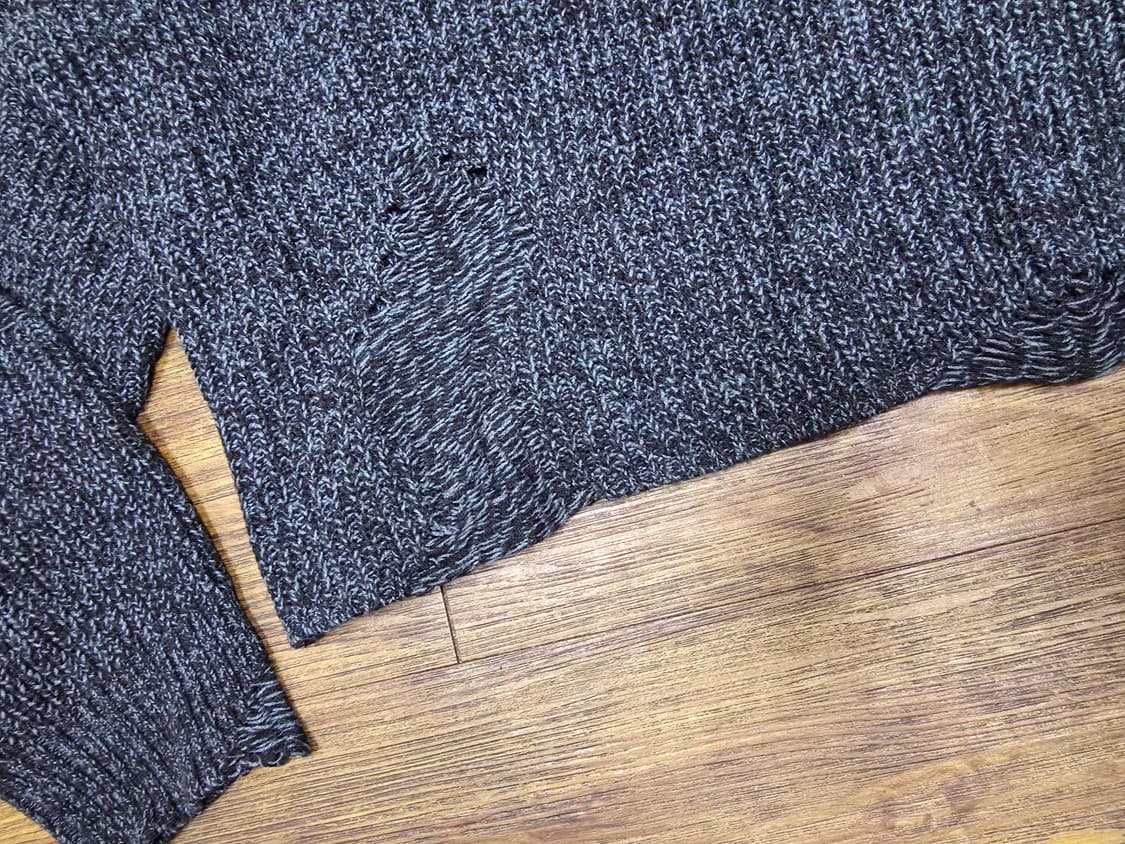 로맨틱크라운 데미지니트 상품이미지5