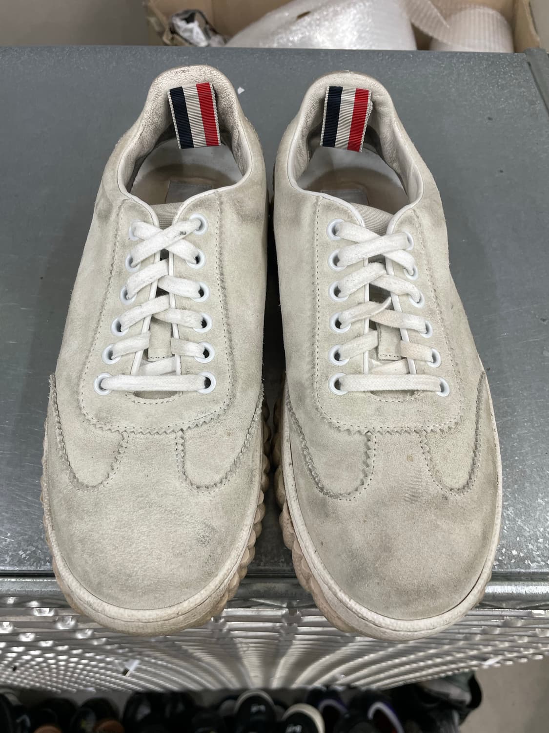 톰브라운 스웨이드 스니커즈 eu40 (gr-4709) 상품이미지5