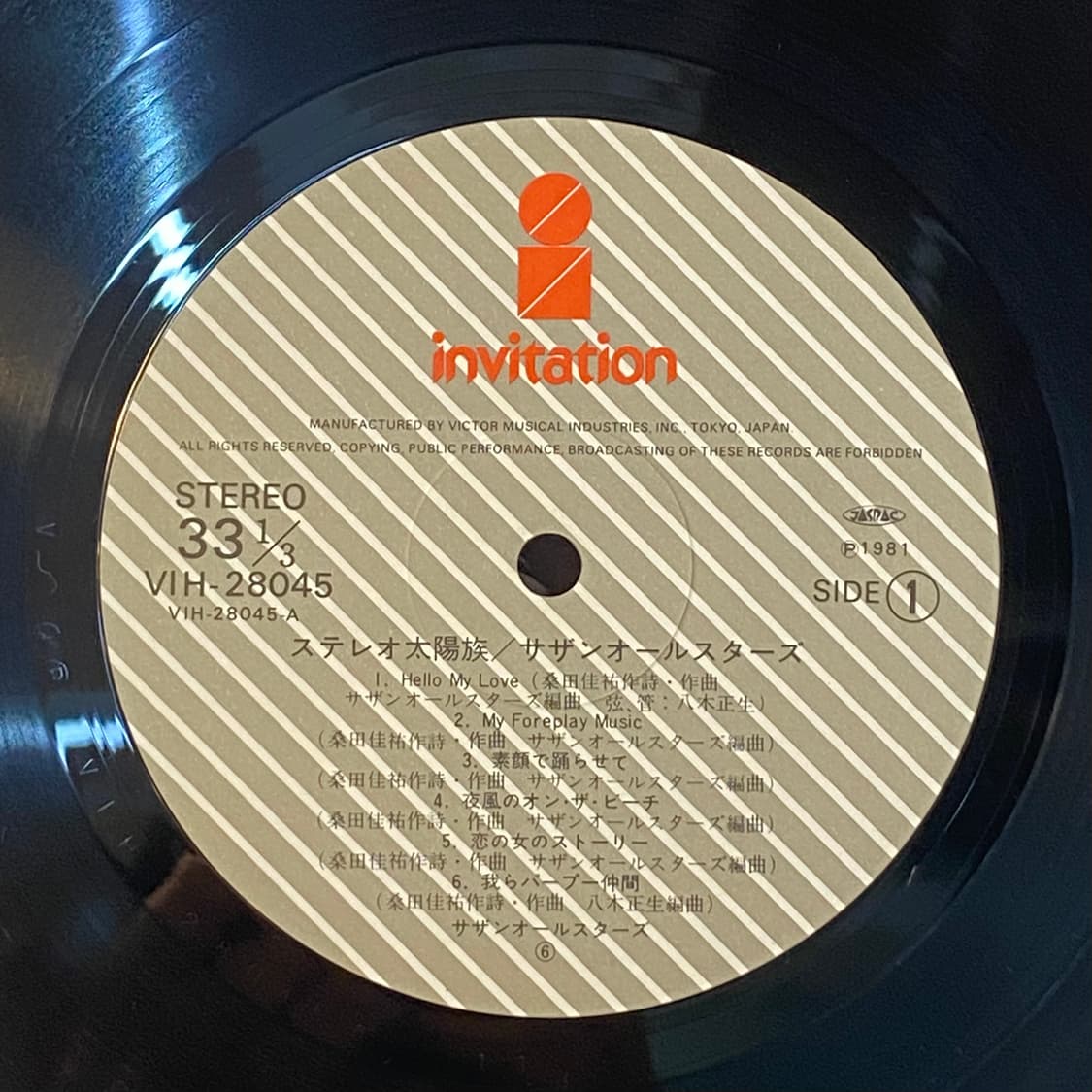 (LP) Southern All Stars - Stereo Taiyo-Z 상품이미지4