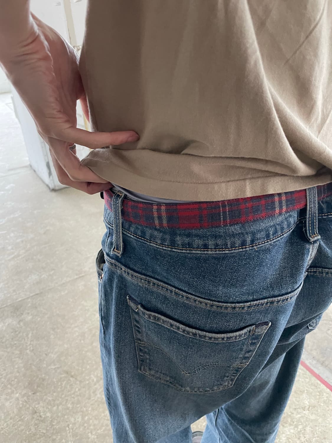N.hoolywood check belt 상품이미지2