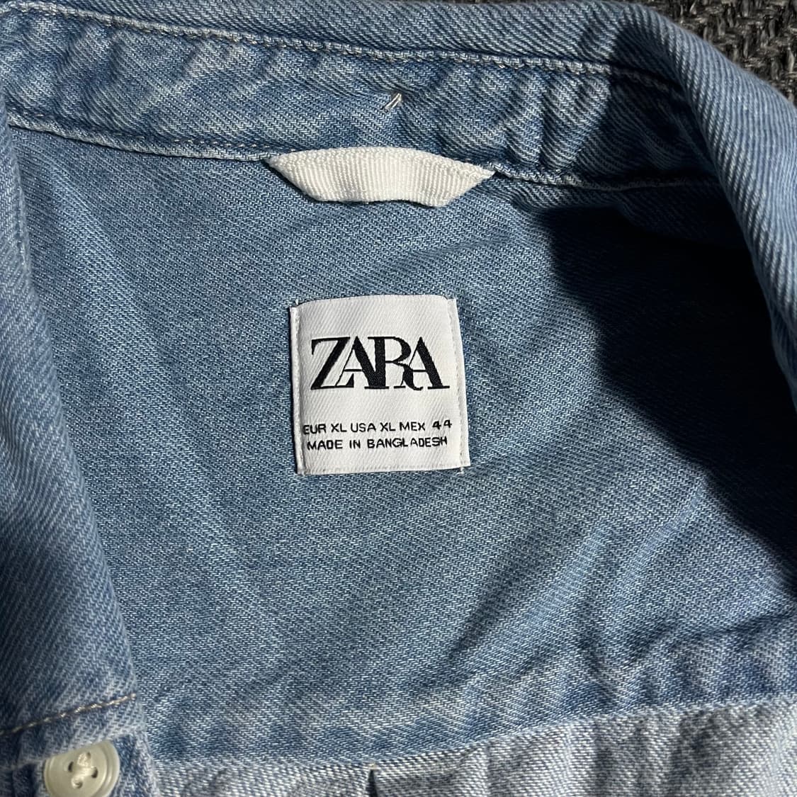 [XL]  ZARA 자라 데님 셔츠 상품이미지6