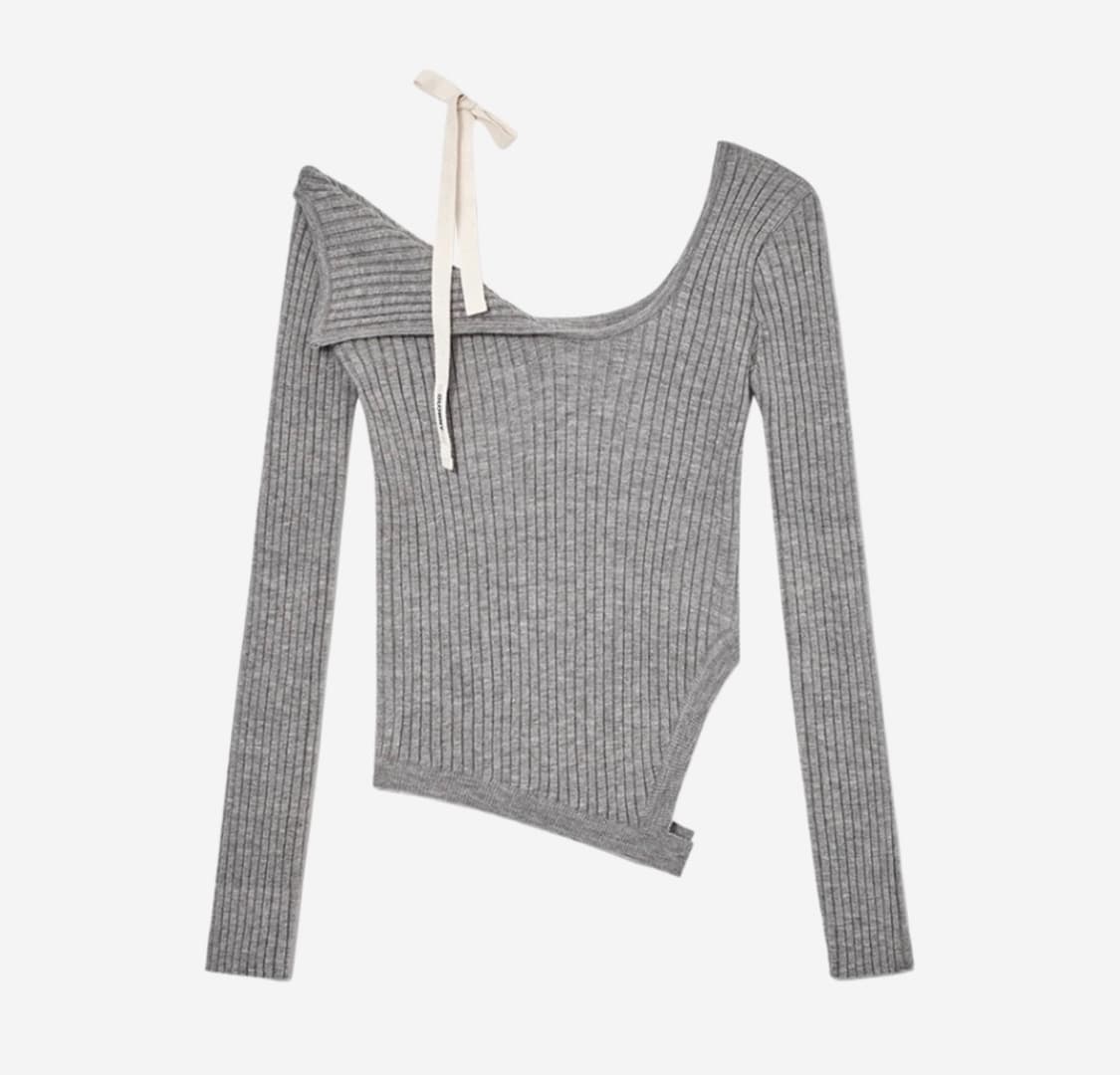 Glowny Isa Asymmetrical Knit Top 상품이미지1