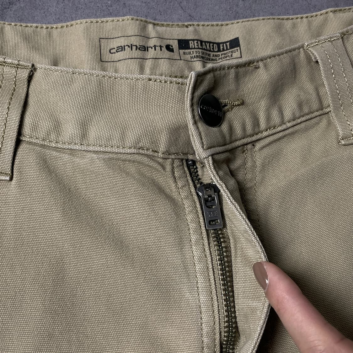 CARHARTT 칼하트 빈티지 베이지 카고 워크 팬츠 A00848 상품이미지3