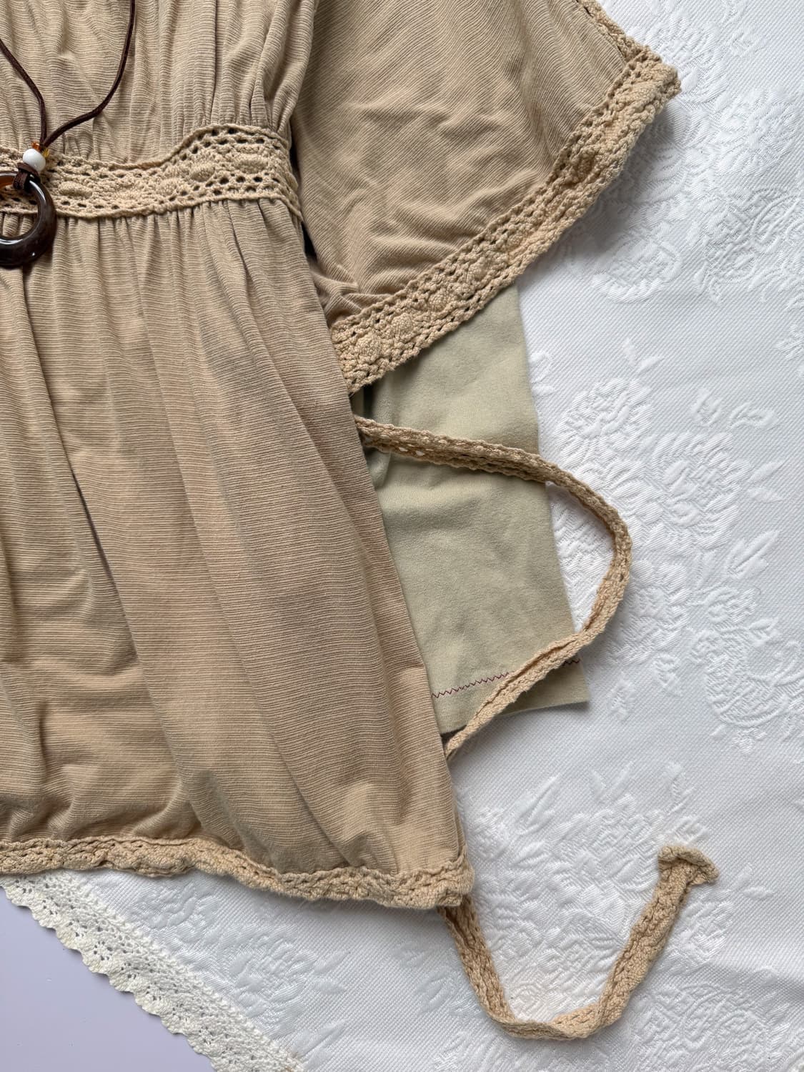 Square-neck Cotton Blouse 0290 상품이미지3