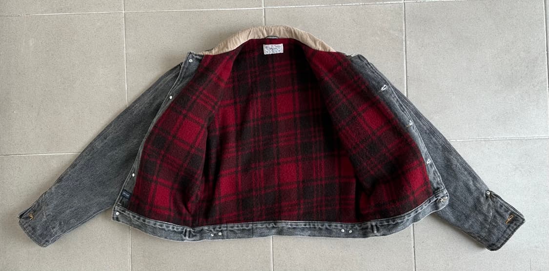 80s 빈티지 폴로 덩가리 자켓 블랙 L 상품이미지7