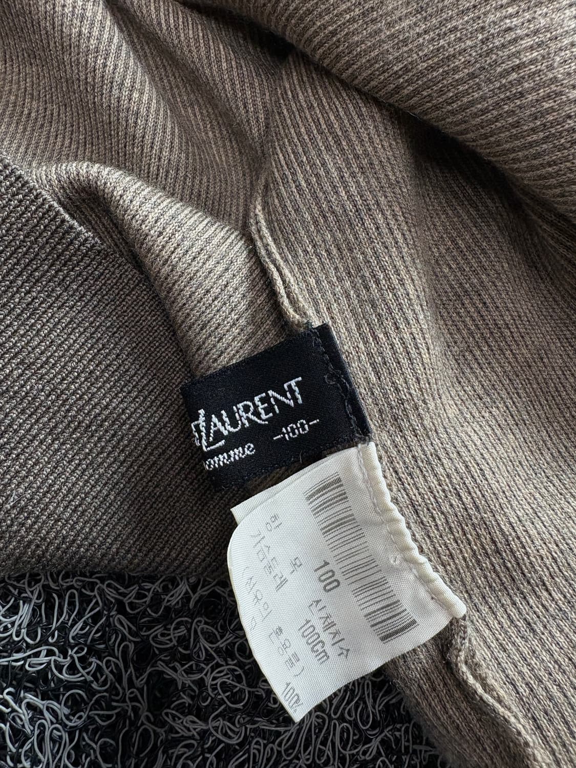 90s YSL 입생로랑 자수로고 반폴라 니트 3939 상품이미지4