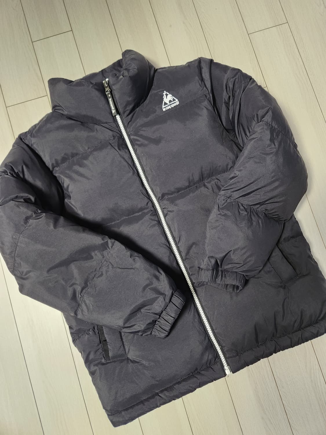 새상품급)르꼬끄 베이직 미니로고 다운 숏패딩 자켓 Q9423ADJO9 사 상품이미지9