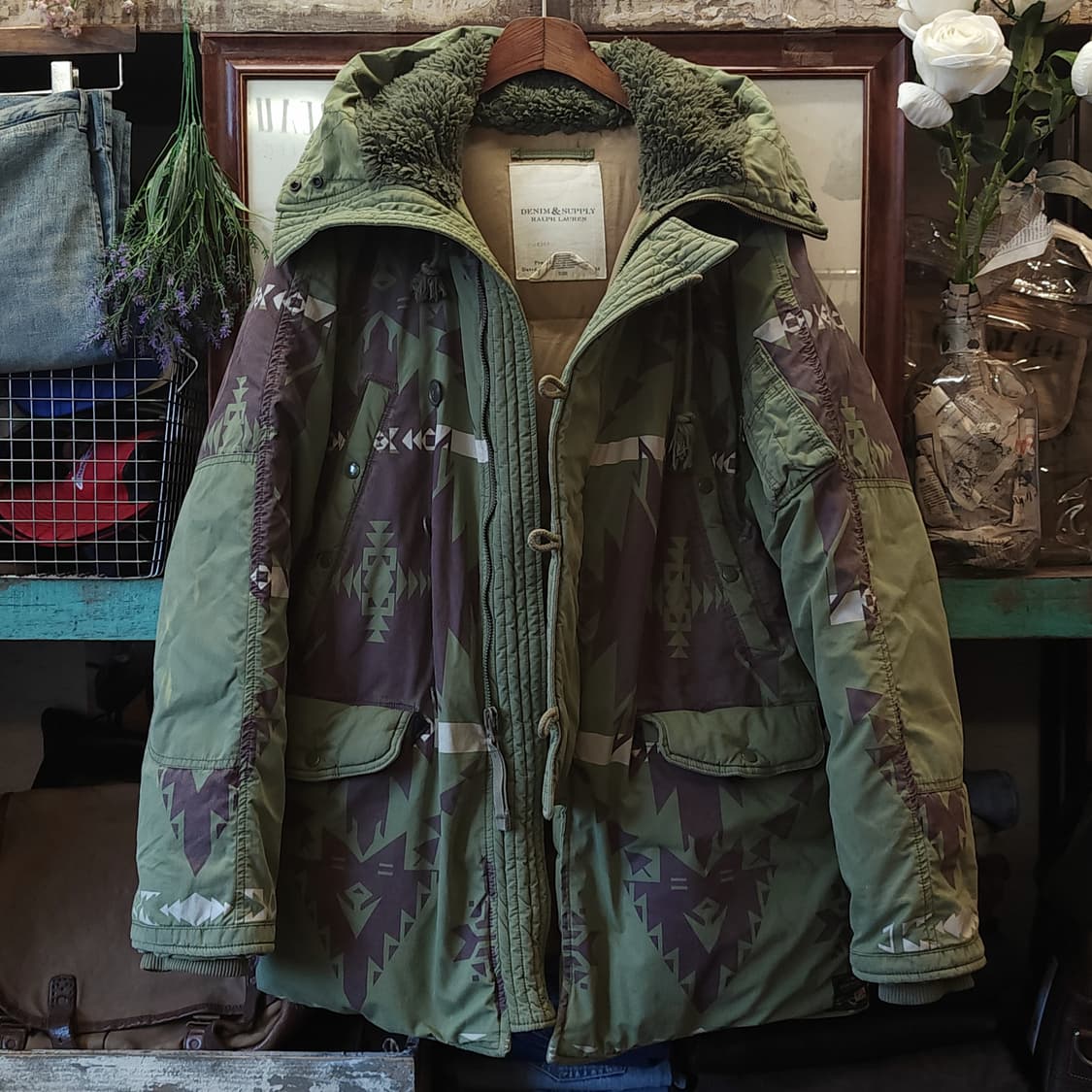 폴로 데님앤서플라이 n3b 다운 패딩 폴로 나바호 L 상품이미지1