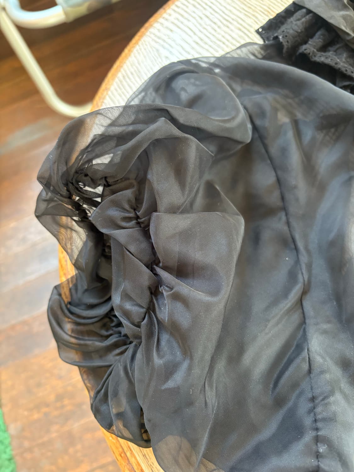 tao comme des garcons 06ss 시스루 러플 블라우스 상품이미지3