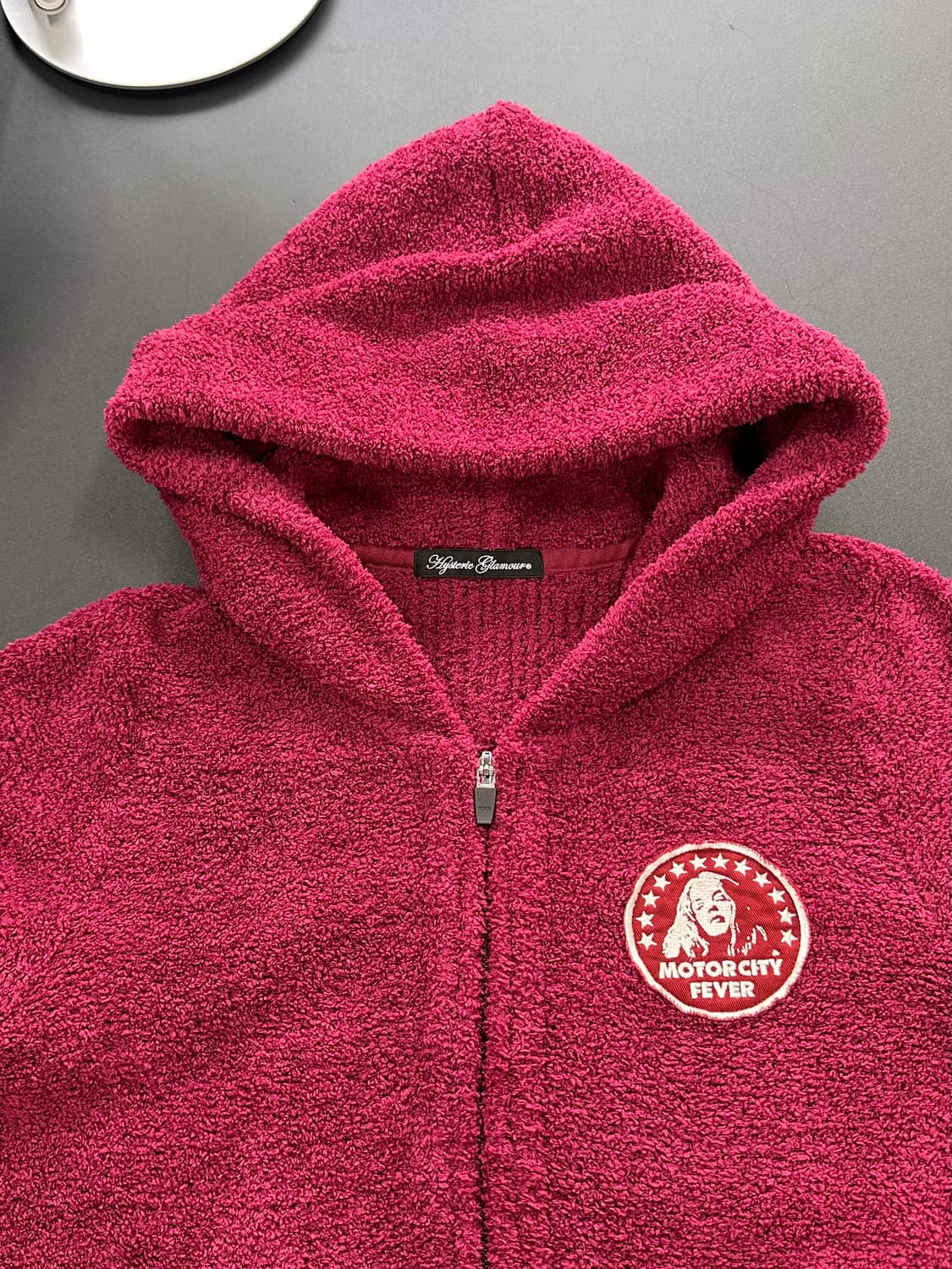 히스테릭글래머 히스걸 보아 파커 후드집업 다크체리 상품이미지7