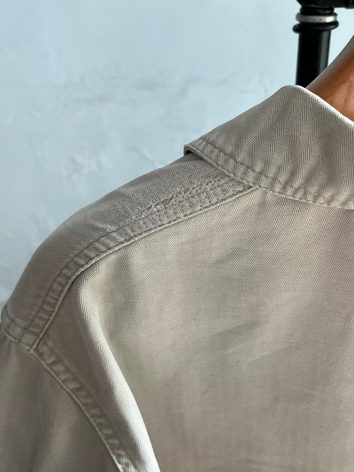 [프랑스산/희귀] 베트라(Vétra) 헤링본 코튼 프렌치 워크 자켓 상품이미지5