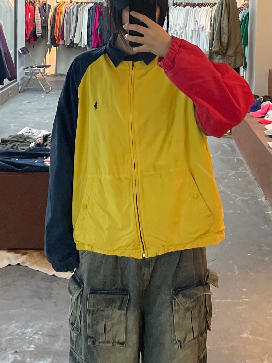 폴로랄프로렌 90s 자수멀티 블루종 자켓 H2085 상품이미지1