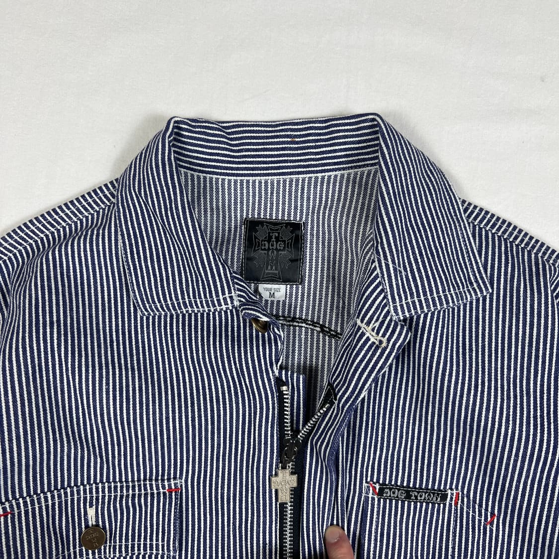 90‘s 도그타운 스케이트보드 스컬 점프수트 자켓 상품이미지3