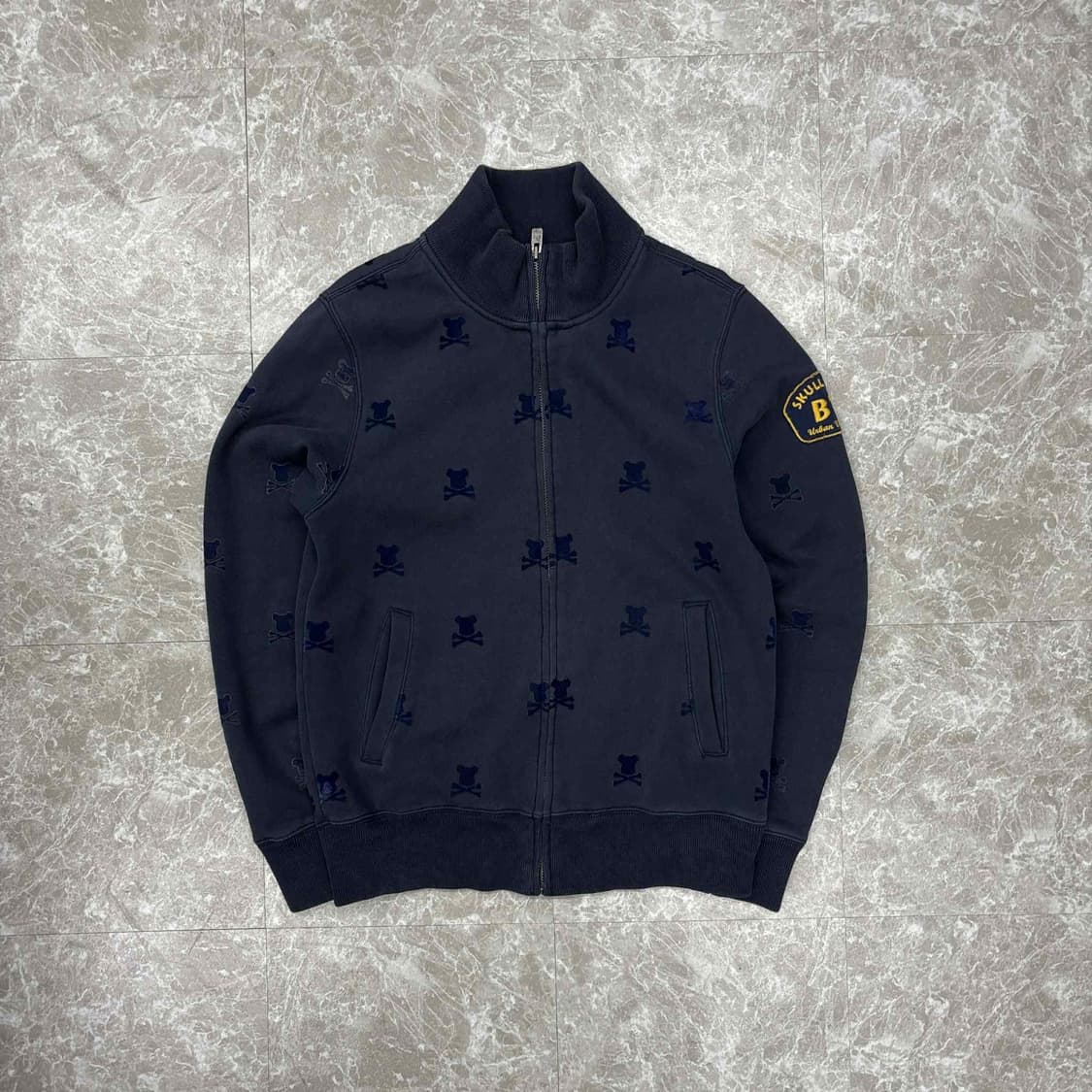 00s 빈티지 스컬 해골 스웻 트랙탑 희귀져지(L) 상품이미지2