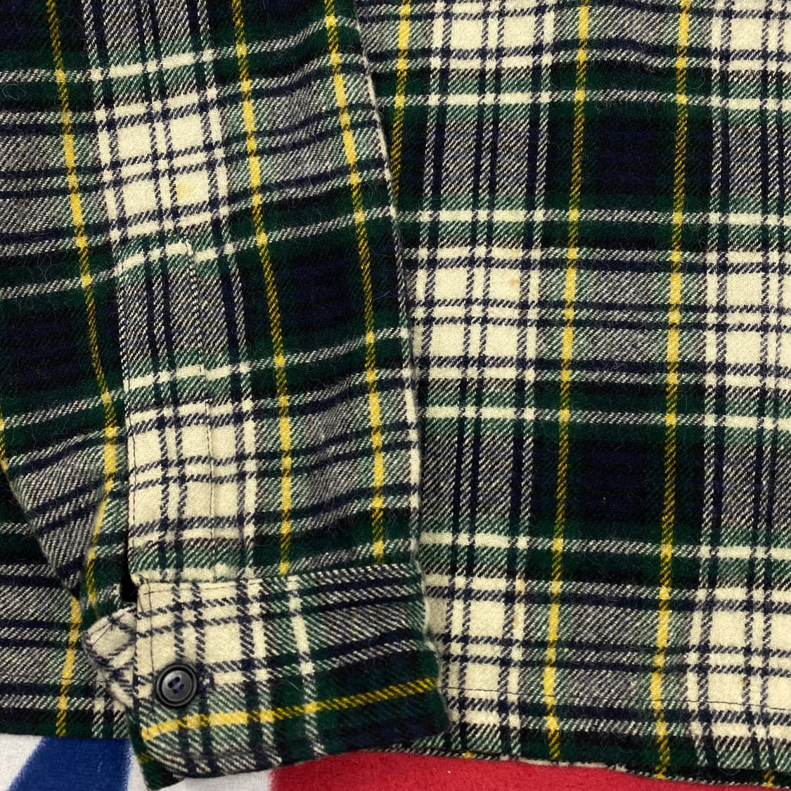 엘엘빈 하프버튼 플란넬셔츠 L 상품이미지4