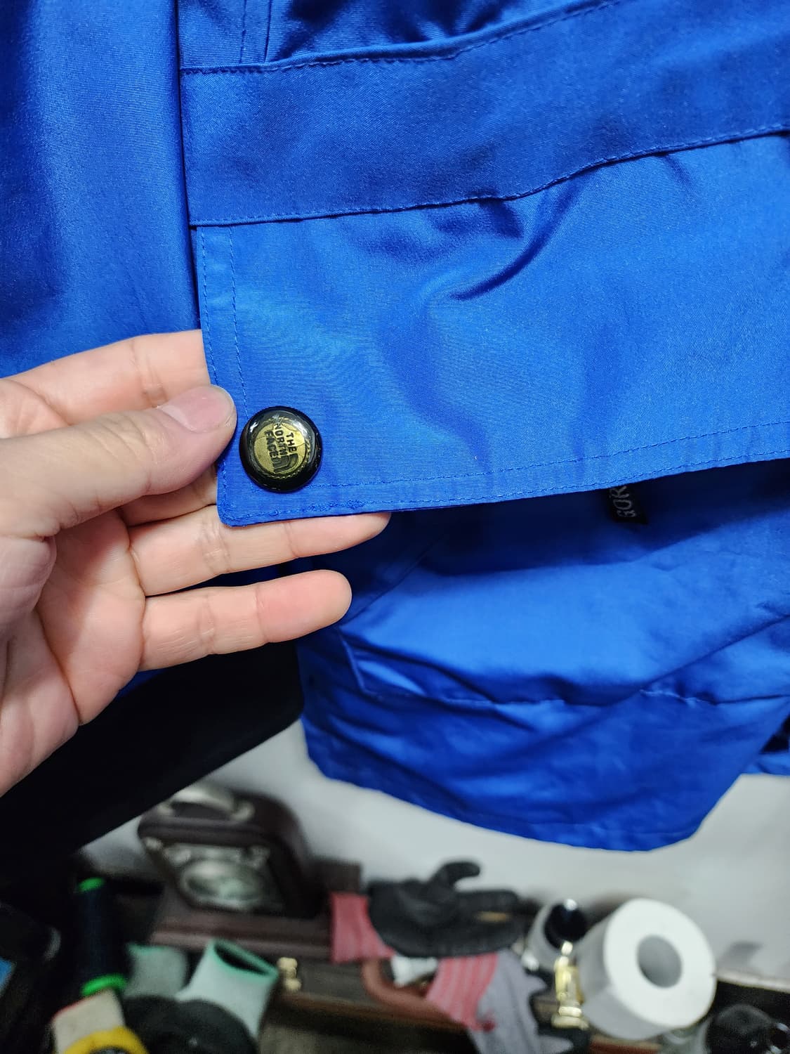 (빅사이즈) 90s 노스페이스 고어텍스 블루 블랙 바람막이 XXL 상품이미지9