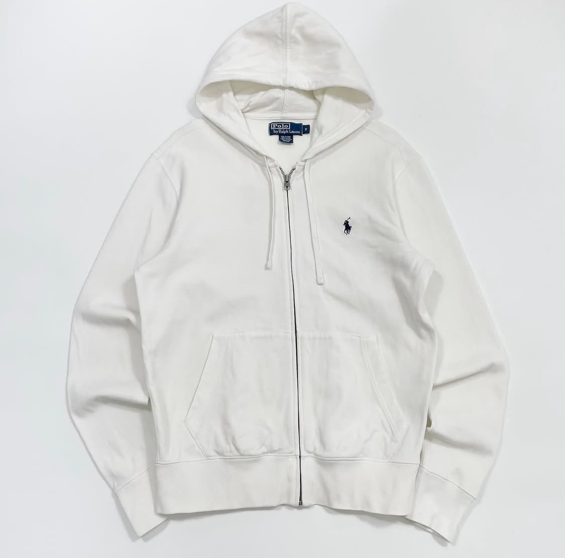 폴로 후드집업 화이트 상품이미지1