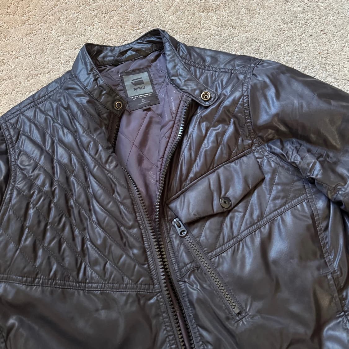 지스타 로우 Revend 3D 슬림 퀼티드 자켓 상품이미지3