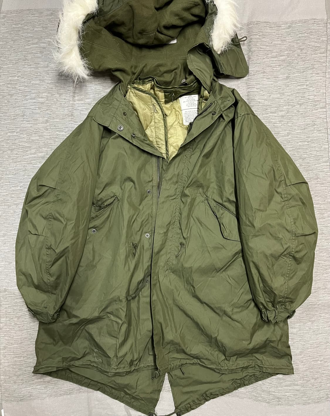 M-65 개파카 피쉬테일 M 풀셋 데드스탁 상품이미지1