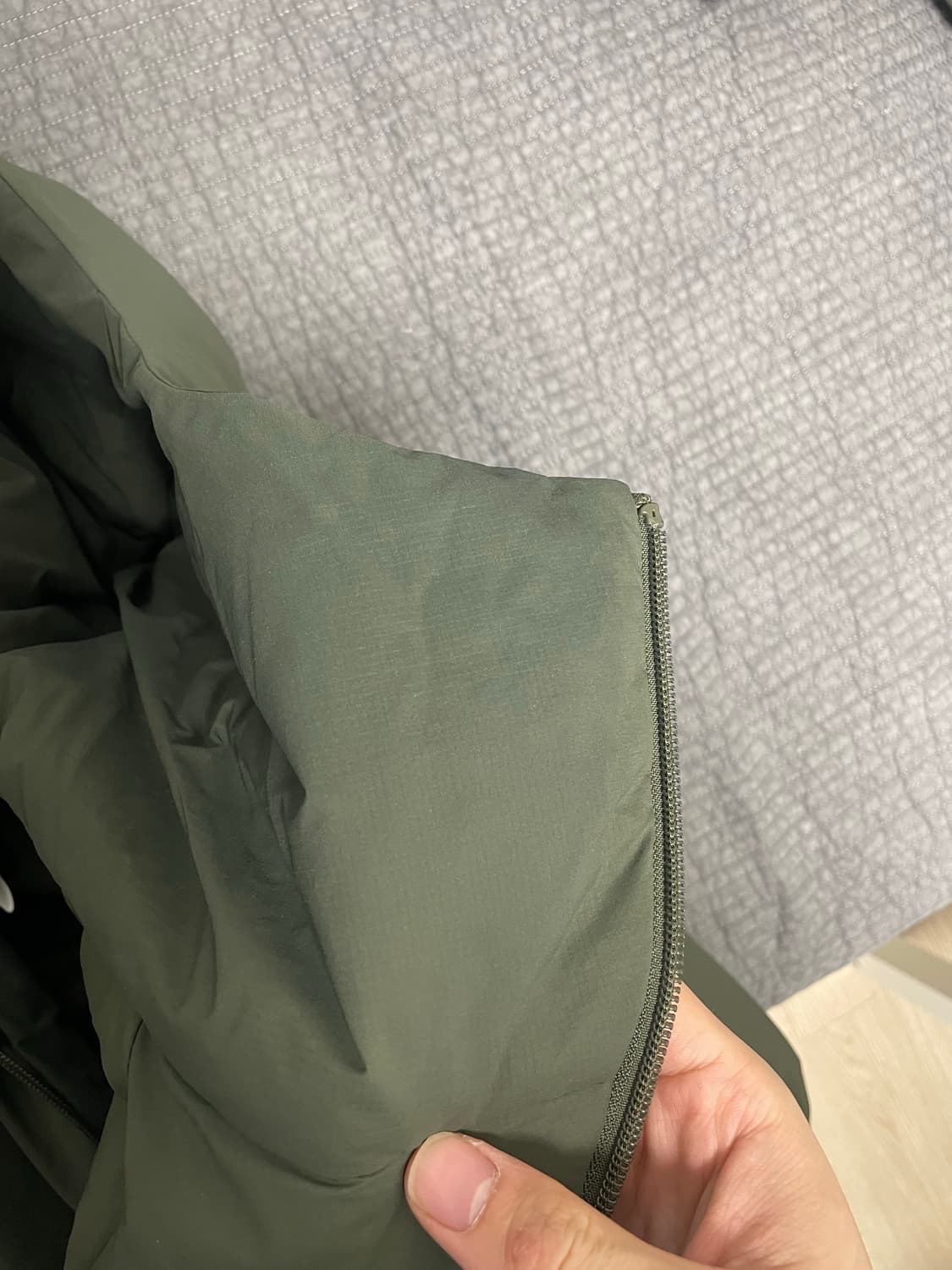 파프 paf 5.1 다운 센터 올리브 그린 M 상품이미지4