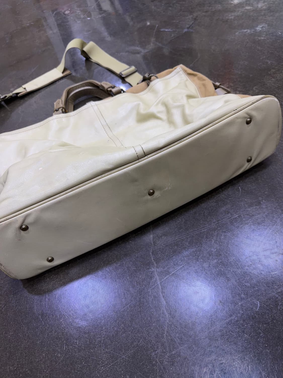 AXE Iketei 실링백 레더 보스턴 토트백 크로스 멀티포켓 가방 상품이미지7