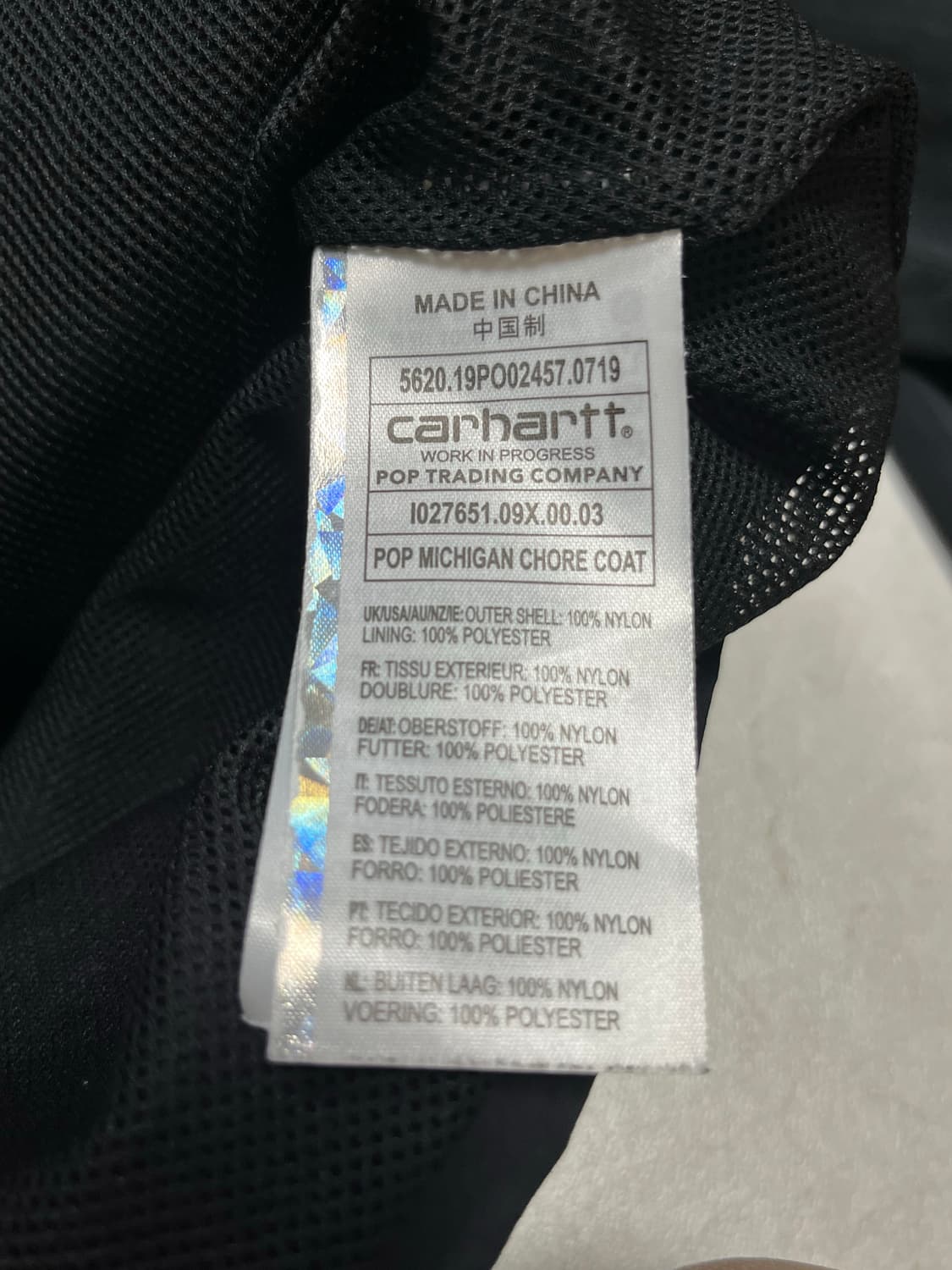 칼하트 wip x 팝트레이딩컴퍼니 L 상품이미지4