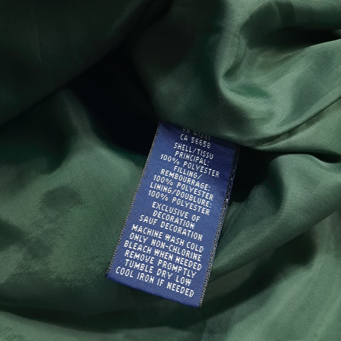 CN656W L 폴로 랄프로렌 포레스트그린 퀄팅 자켓 상품이미지7