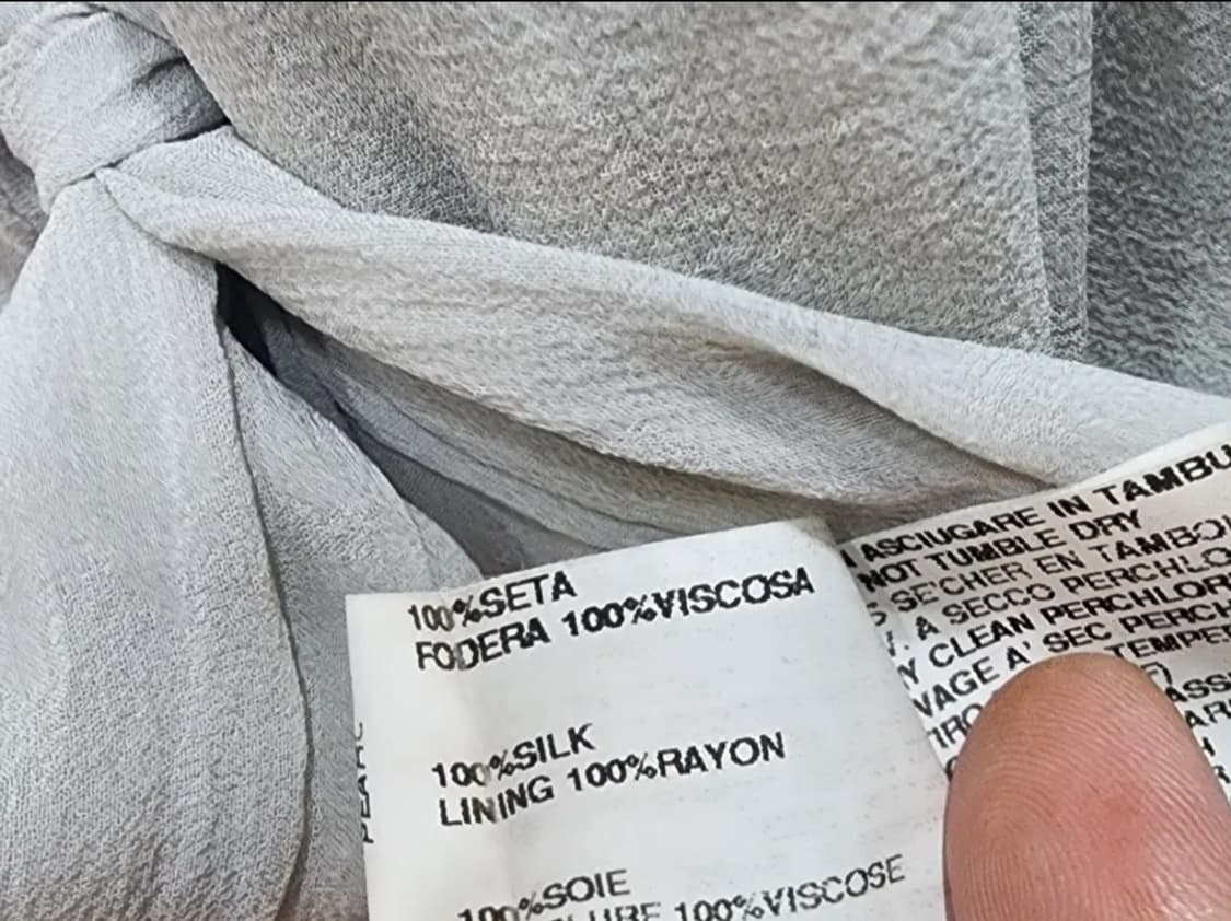 릭오웬스 실크 드레이프 원피스 그레이 이태리42 상품이미지9