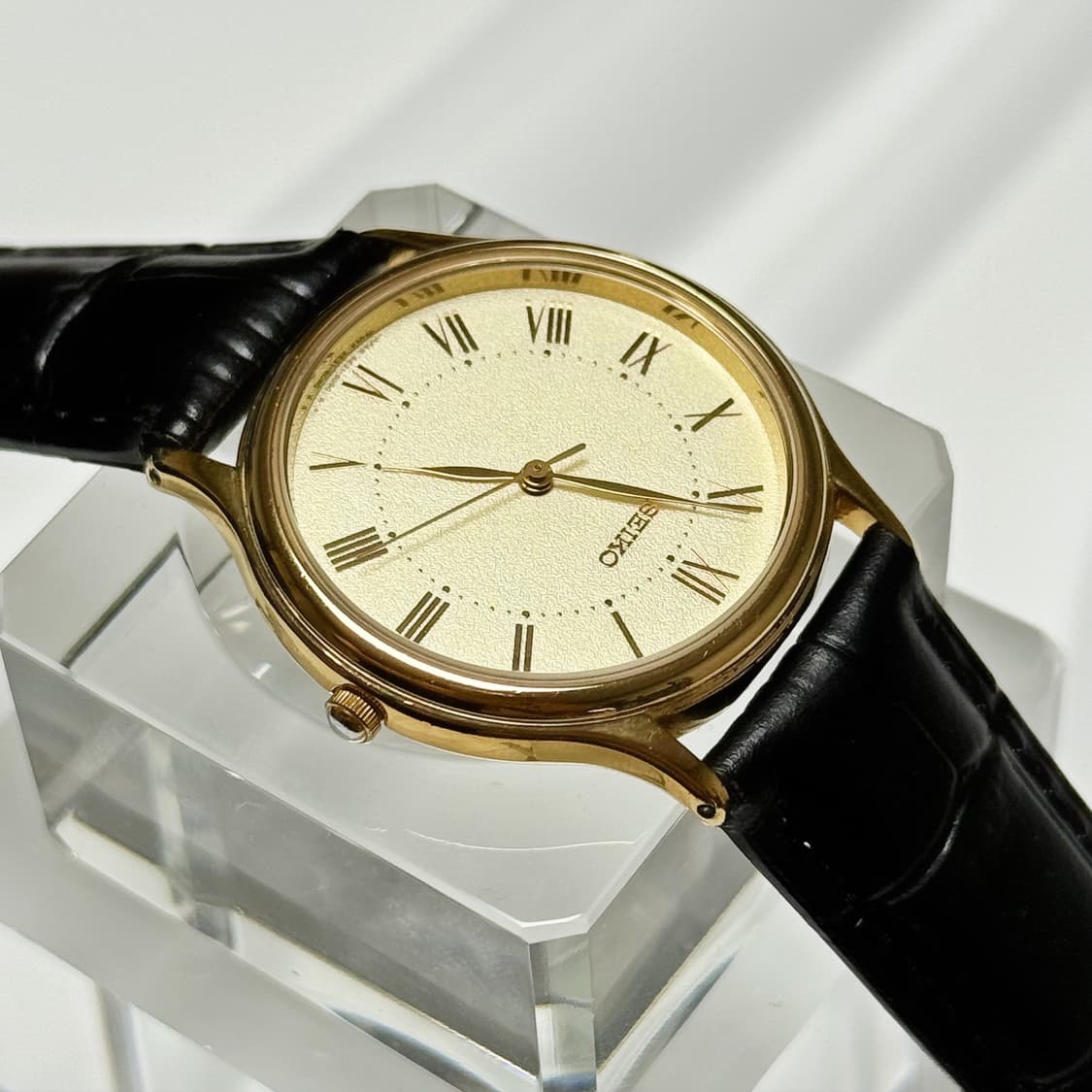 80's90's 세이코 빈티지 로만 인덱스 라운드 워치 상품이미지8